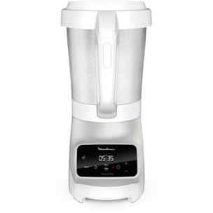 Blender chauffant MOULINEX SOUP et  PLUS LM926B00 BLANC 2L + bol vapeur
