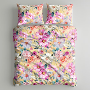 UNO CASA DESIGN Parure Copripiumino Dec.Vico_Matrimoniale_Giallo