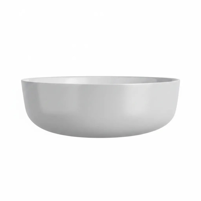 Plat rond gris 22 cm en opale - Smart Cuisine Wavy Granit - Luminarc