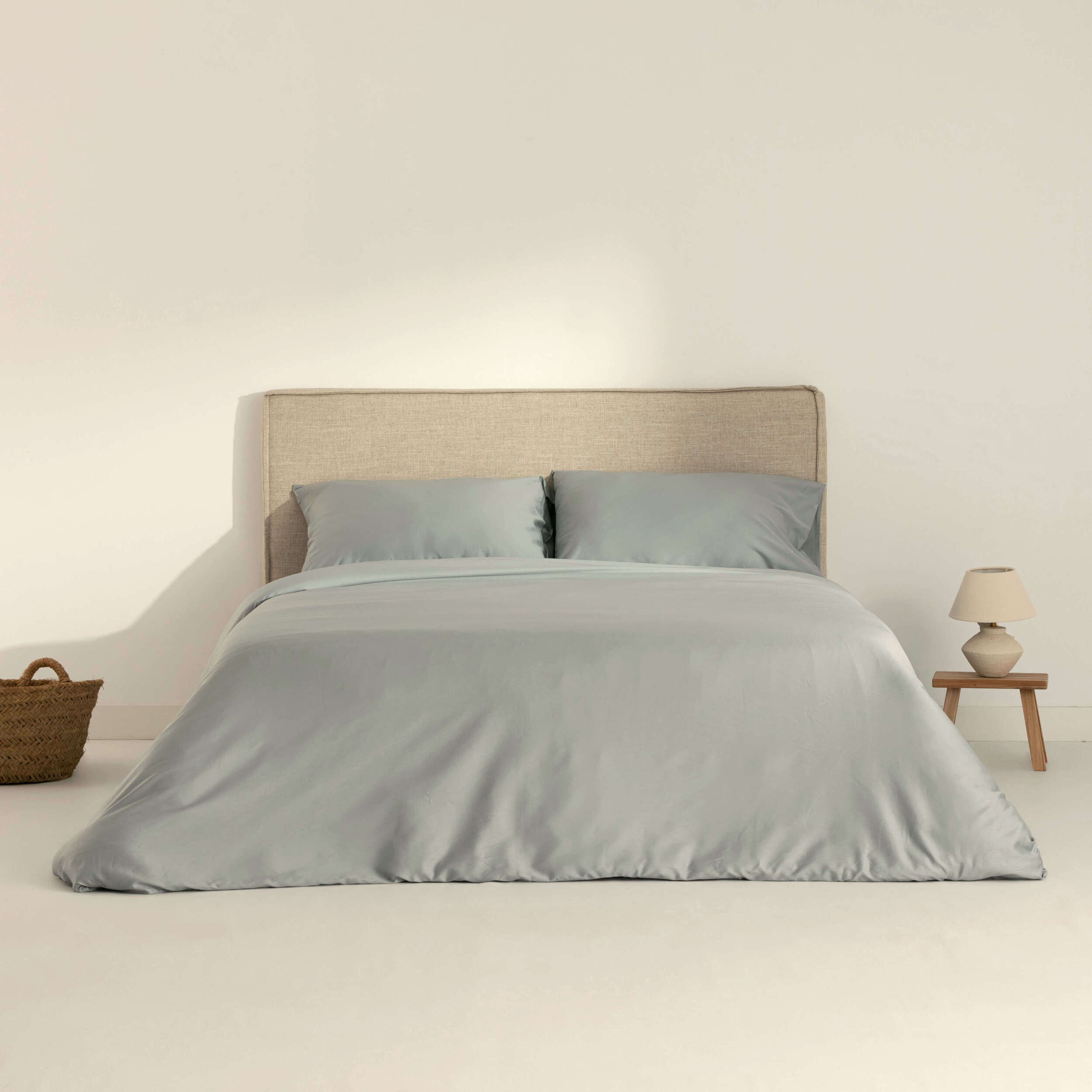 Housse de couette en satin 157 fils Ultimate Grey