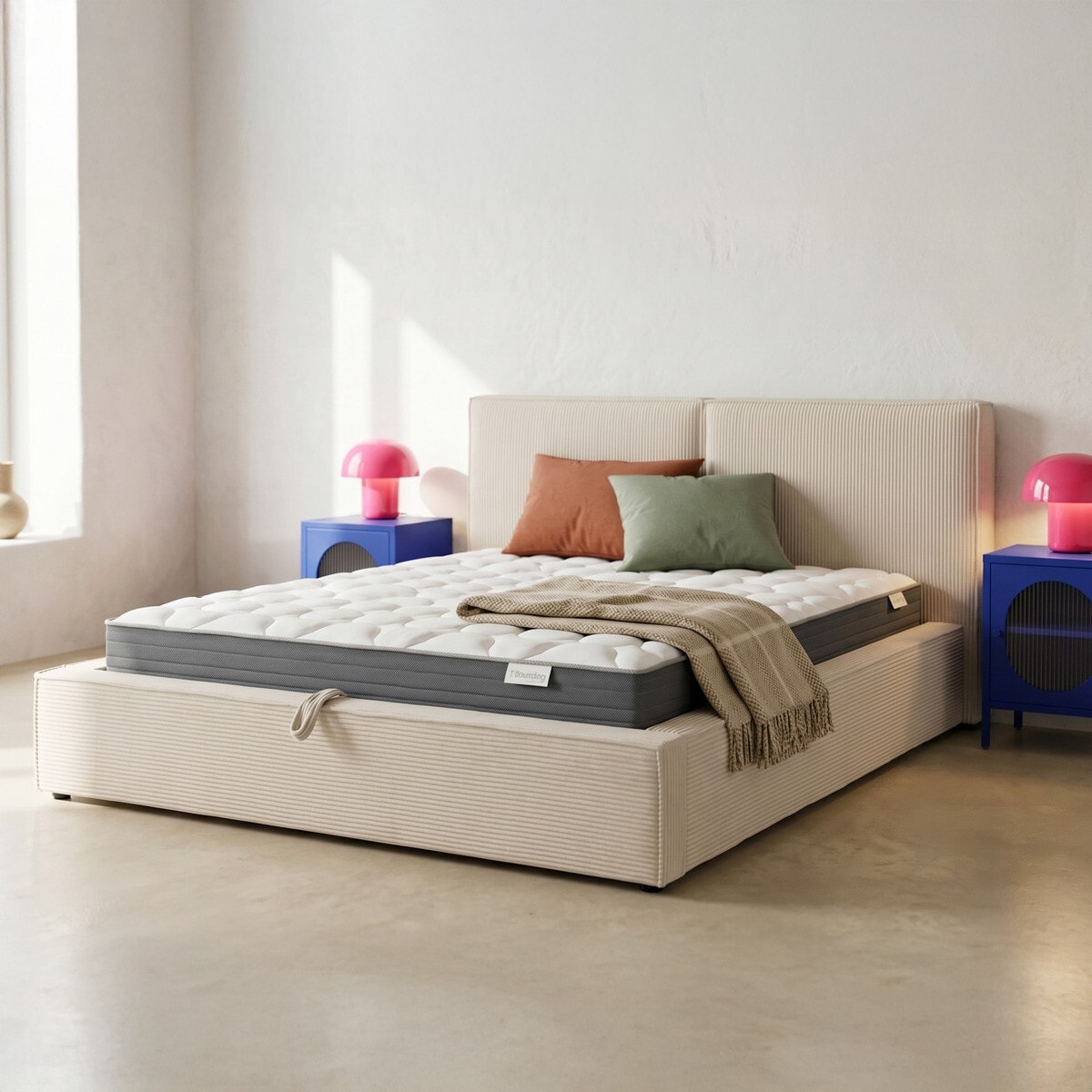 Matelas ressorts ensachés - Mousse à mémoire de forme - SPRING PLUS