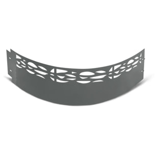 Bordurette métal ajouré - Gris anthracite