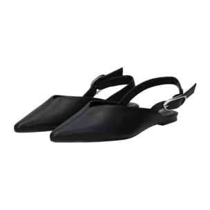 Décolleté sling back Donna Tata Italia Nero