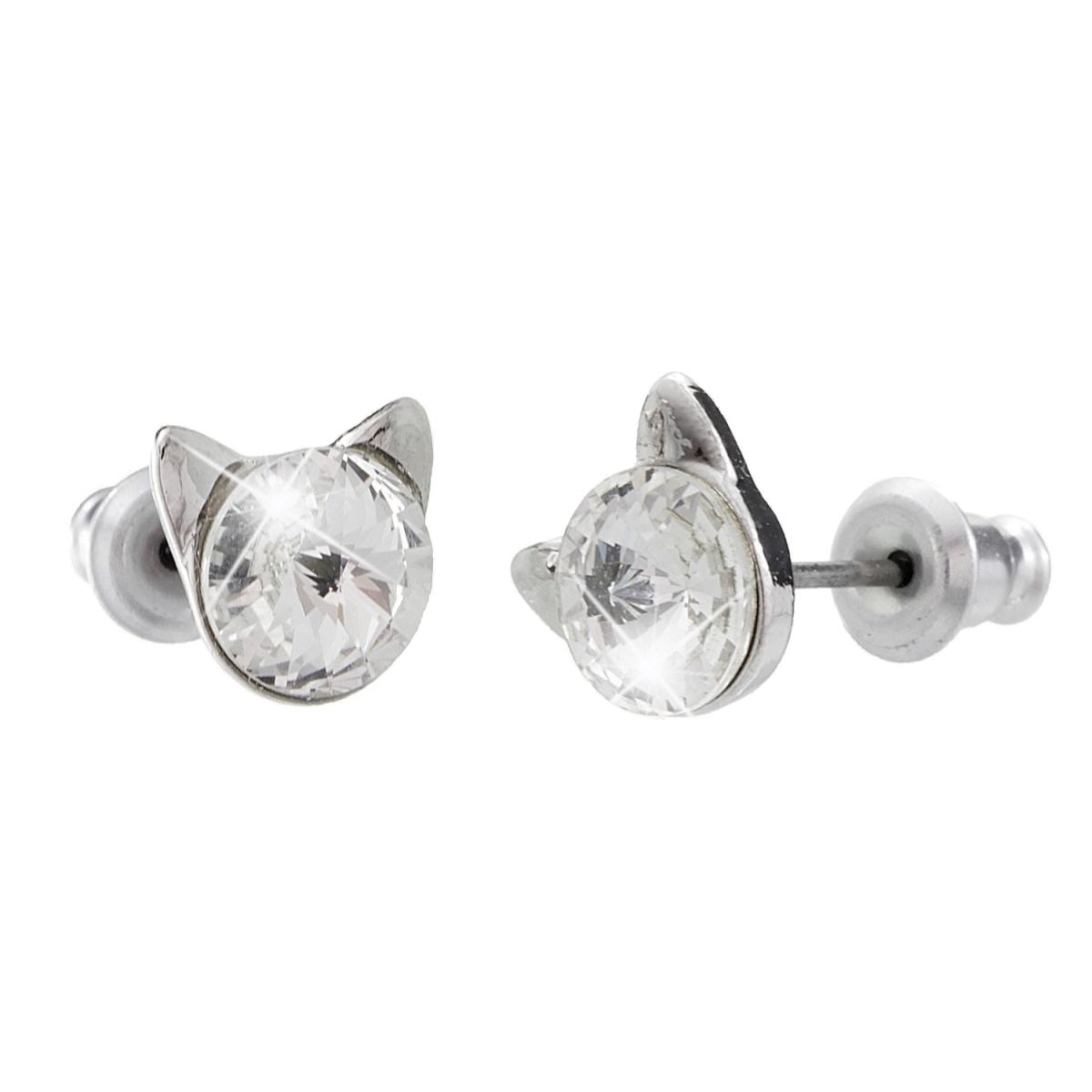 Pendientes Cat adornado con cristales de Swarovski