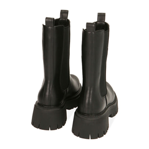 Chelsea boots neri, tacco 5,5 cm