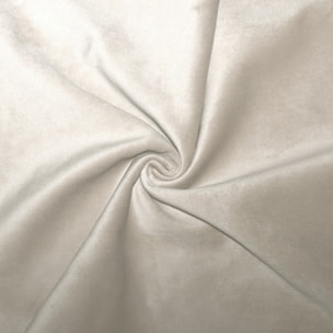 Tissu en velours doublé polaire - Blanc cassé