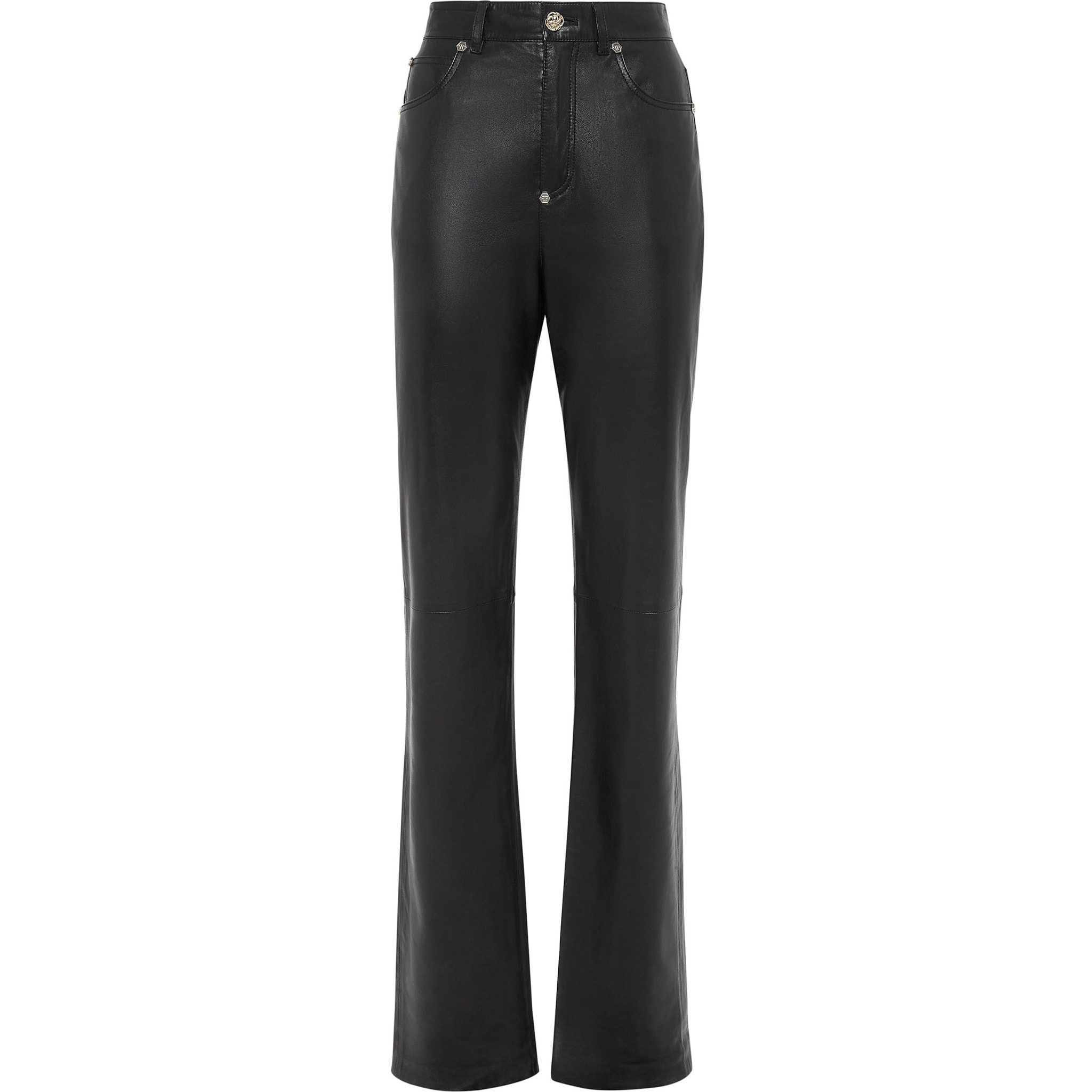 PHILIPP PLEIN Leather Trousers Long