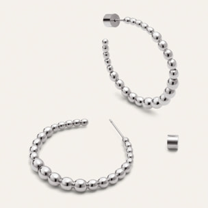 Pendientes Aro Bomb Acero