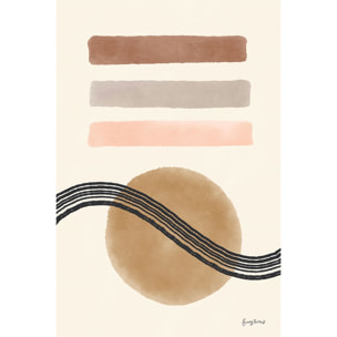 Tableau abstrait des années 50 Toile imprimée