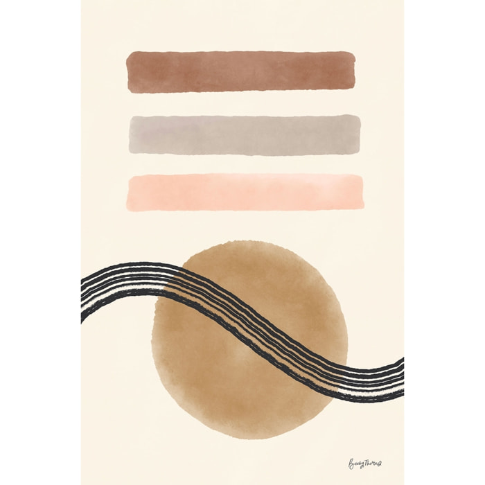 Tableau abstrait des années 50 Toile imprimée