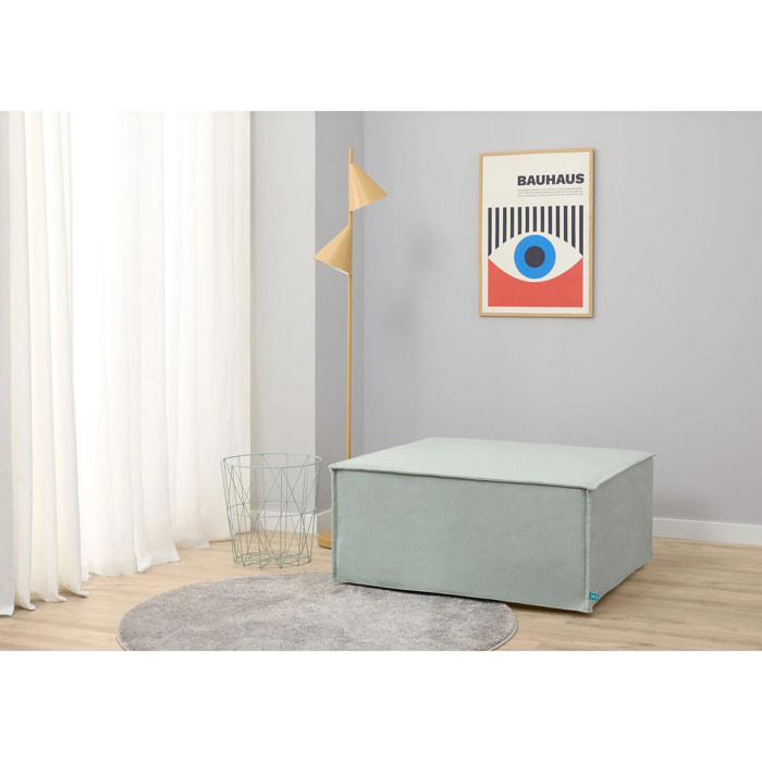 Puff Cama Marmota con Viscoelástica - Sillón Cama Plegable y Convertible - Diseño Elegante y Versátil para Visitas - Tejido de Alta Calidad - 3 Años de Garantía