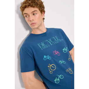 T-shirt a maniche corte Blu