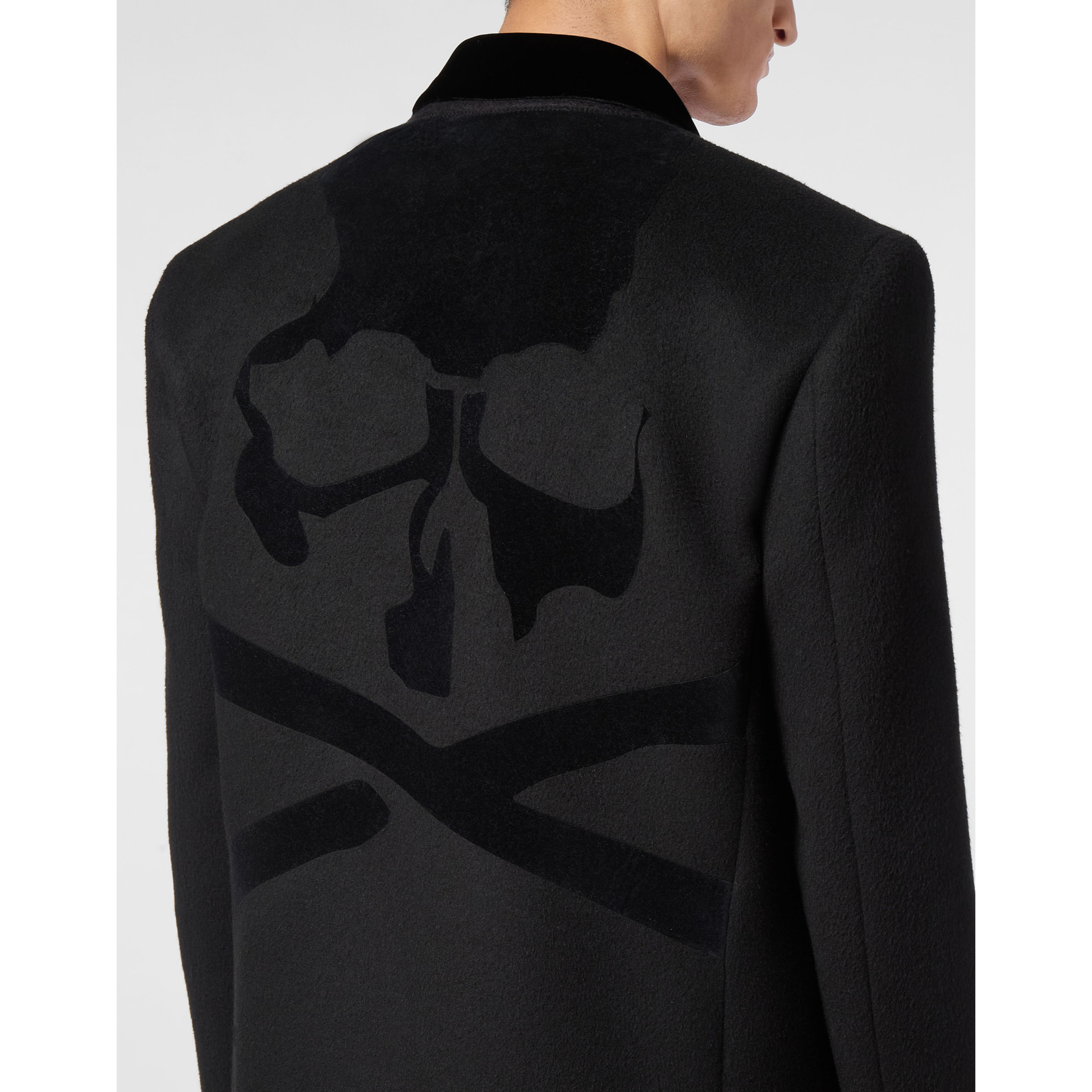 PHILIPP PLEIN COAT LONG SKULL&BONES