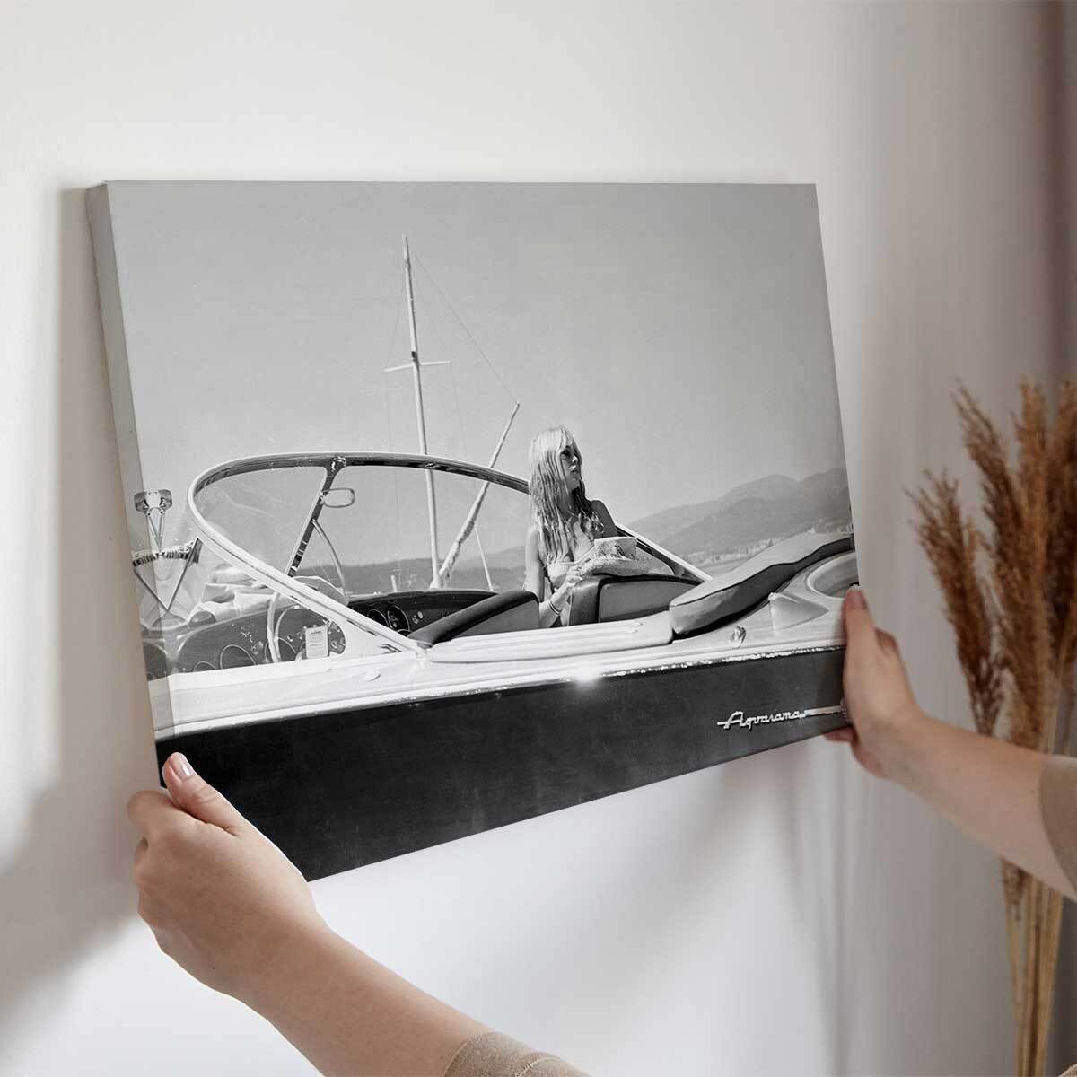 Tableau Brigitte Bardot Saint-Tropez 1965 Toile imprimée