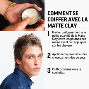 MATTE CLAY™ - Cire coiffante 85 g