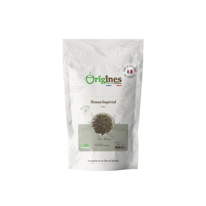 Hunan Impérial - Thé Vert Bio de Chine - Sachet 100g