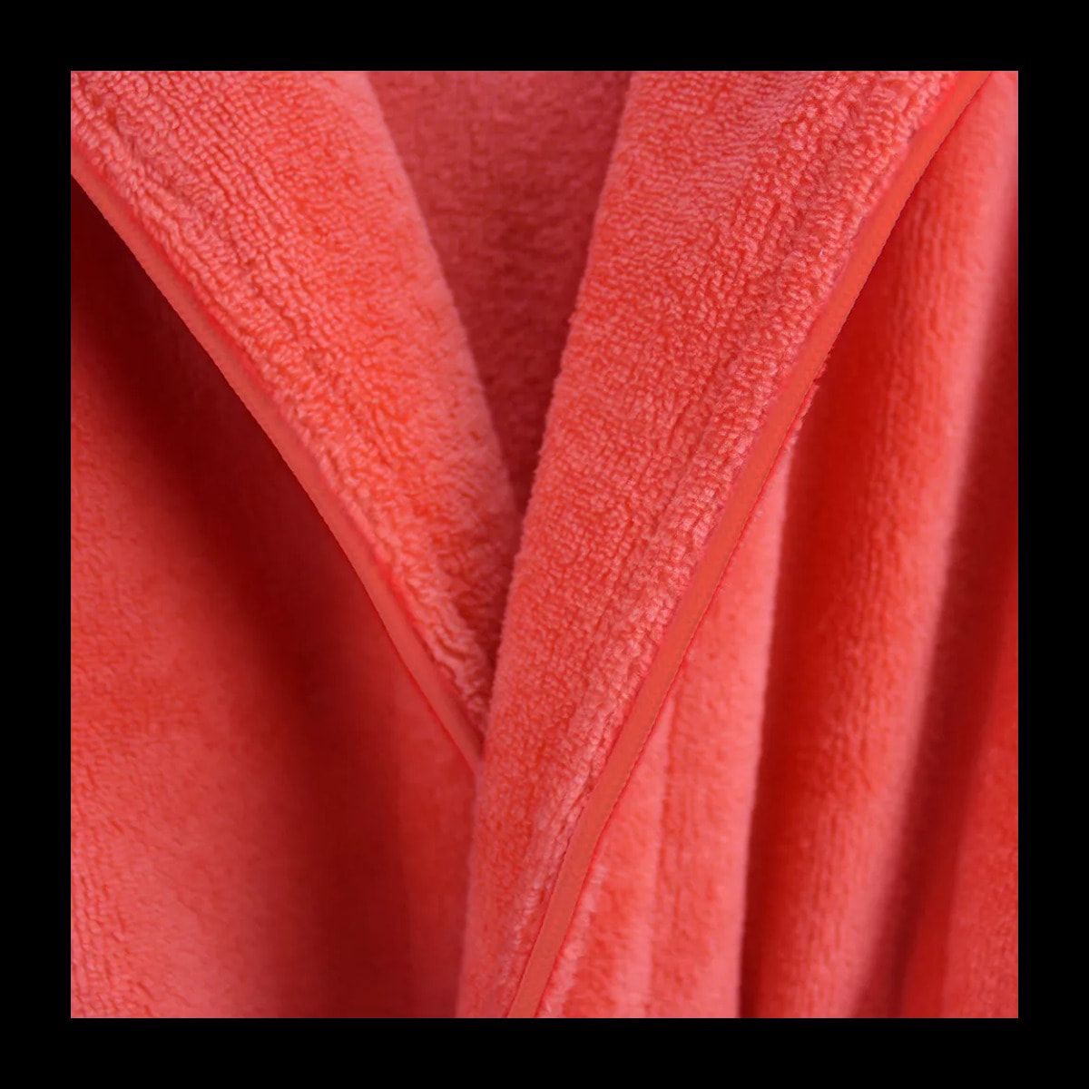 Peignoir enfant enfant coton mélangé 300 g/m² uni rose Teddy corail