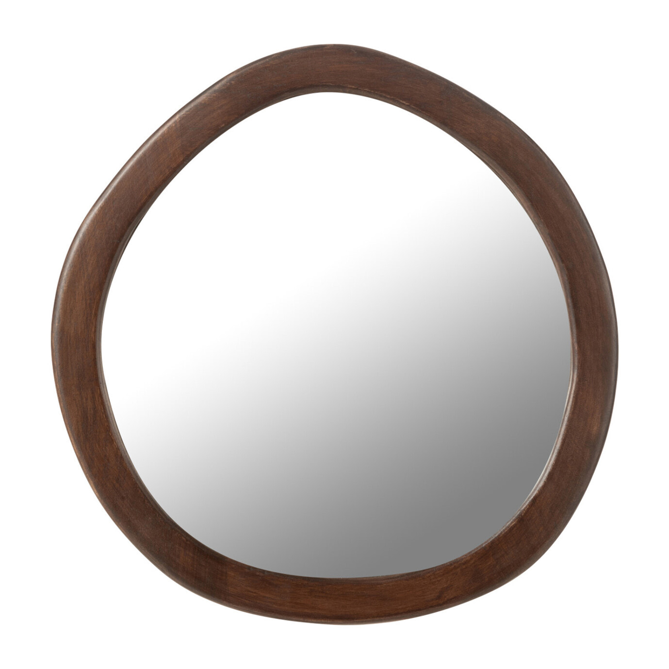 J-Line miroir Whisp - bois/verre - brun - small - Ø 40 cm