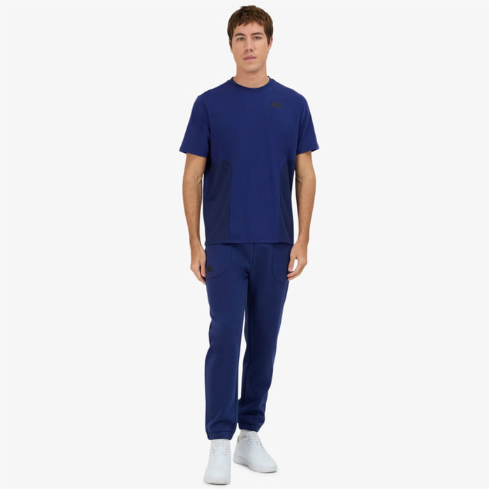 Kappa - Pantaloni Uomo Blu - Gesso