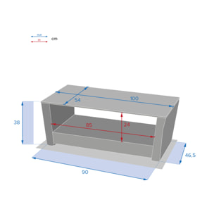 Table basse de jardin Polynésia Havane