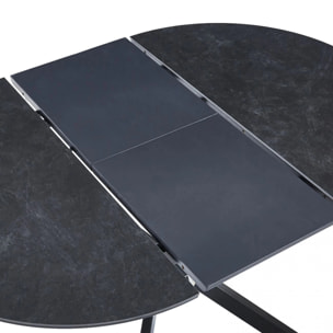 Mesa redonda extensible Onix Negro