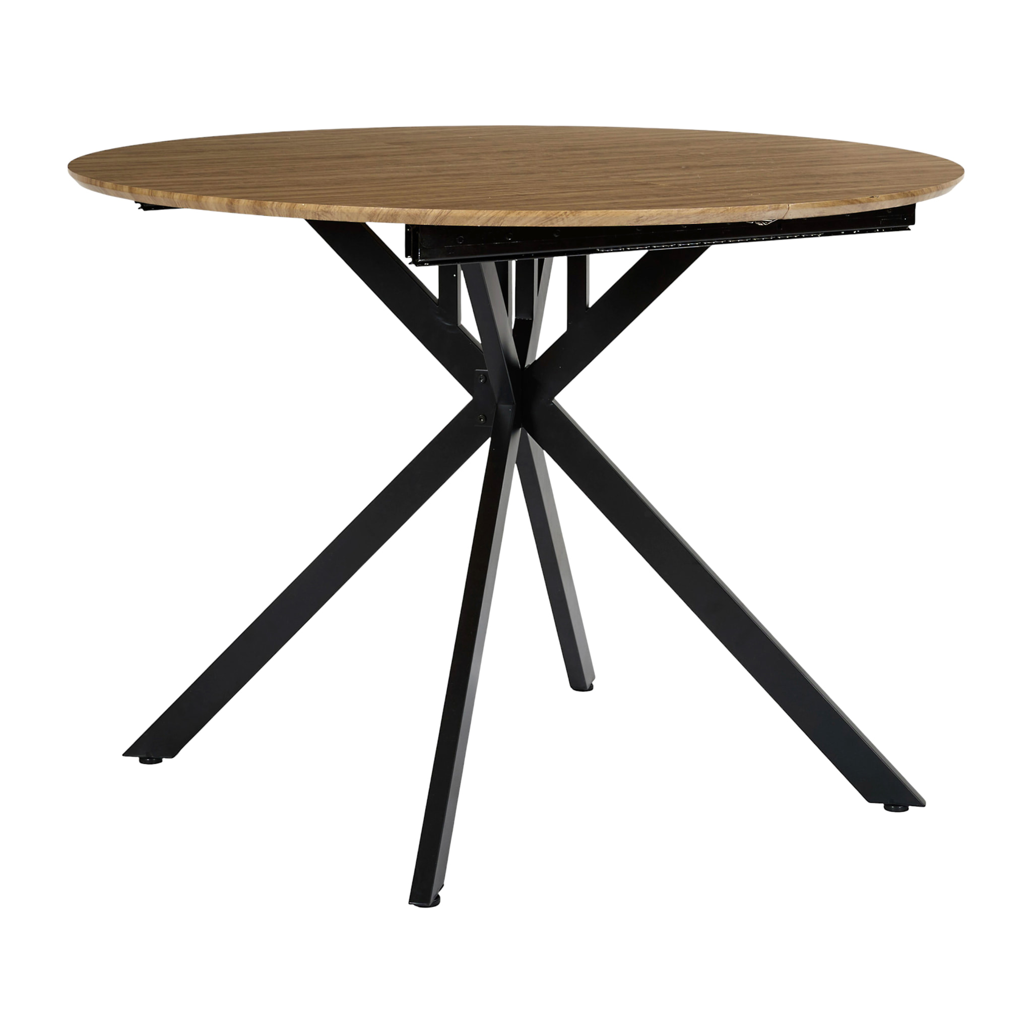 Table De Repas - HOME DECO FACTORY - Heritage - Extensible - Marron et Noir