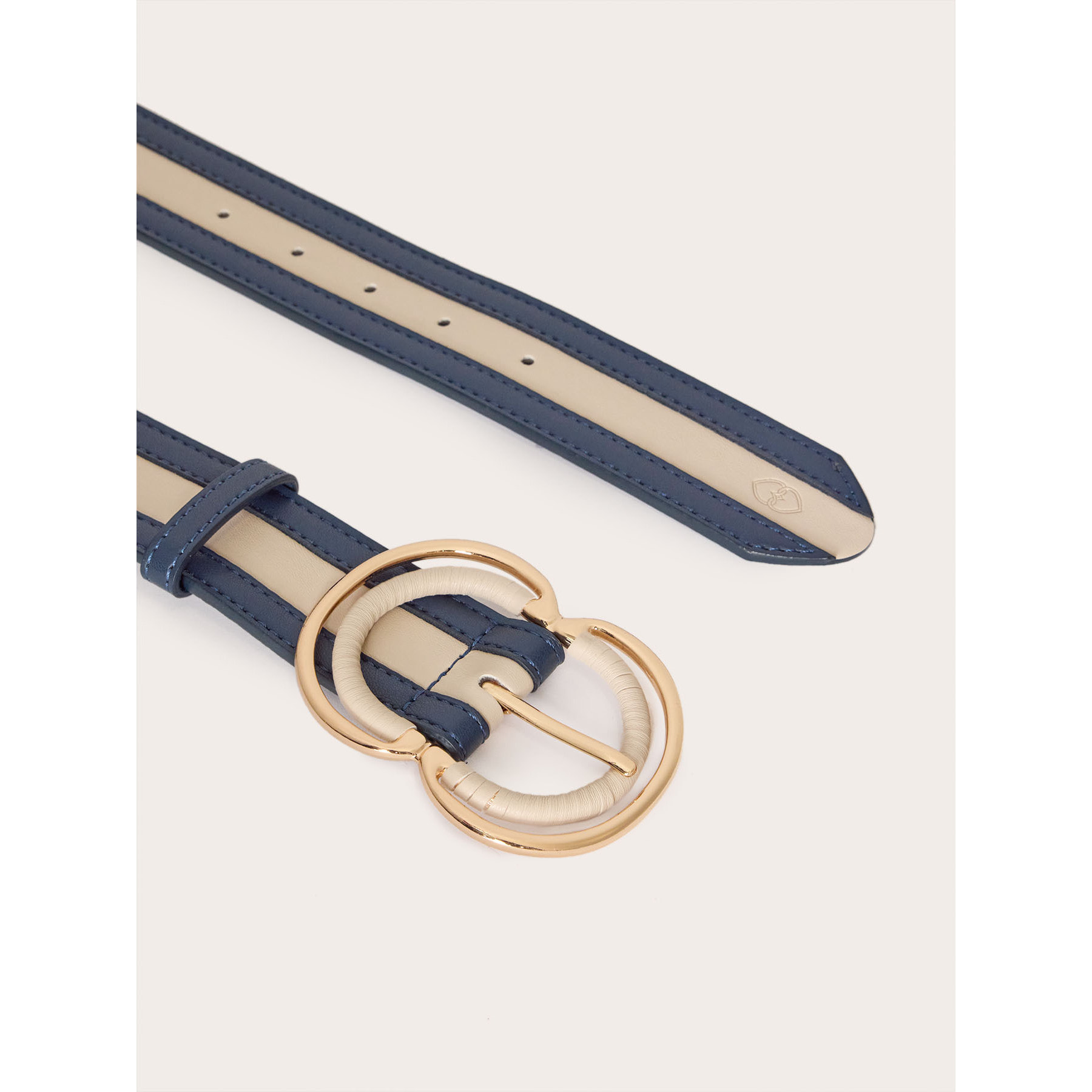 Motivi - Cinturón con hebilla doble - Azul