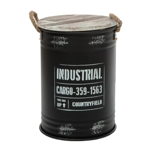 Coffre Bidon Noir x 3 Industrial