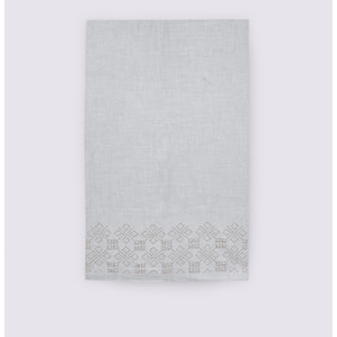 Fiorella Rubino - Bufanda con aplicaciones de estrás y tachuelas - Gris