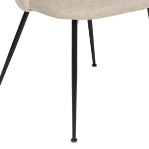 Chaise "Raven" beige