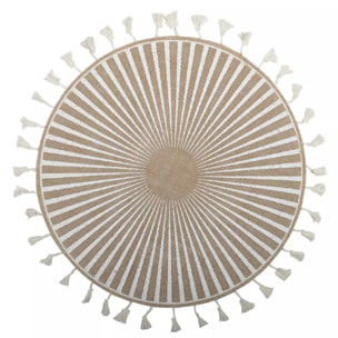 Lot de 6 Dessous d'assiette aztèque blanc