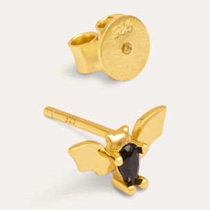 Orecchino Singolo Boo Bat Argento Placcato Oro