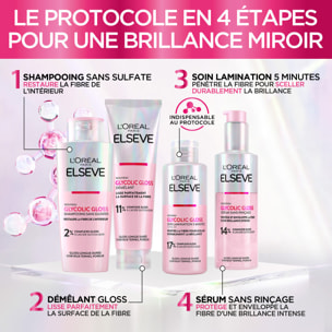 Lot de 6 - L'Oréal Paris Elseve Glycolic Gloss Soin Lamination 5 minutes 200ml