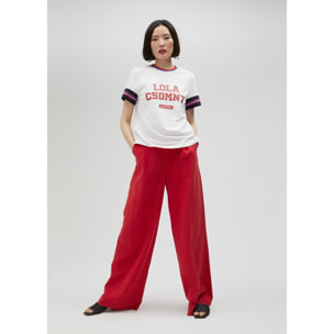 Maglietta maniche a righe tricolori