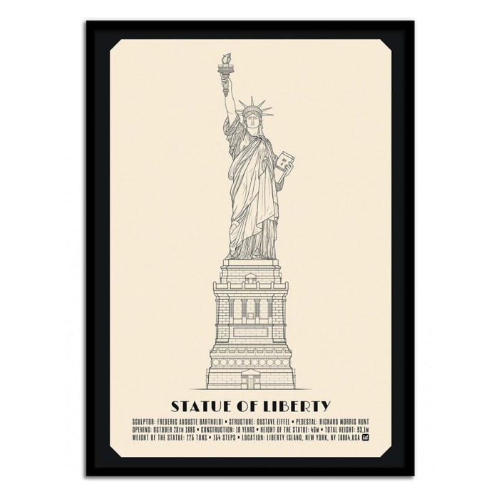 Art-Poster - Statue of liberty - Lionel Darian - 50 x 70 cm