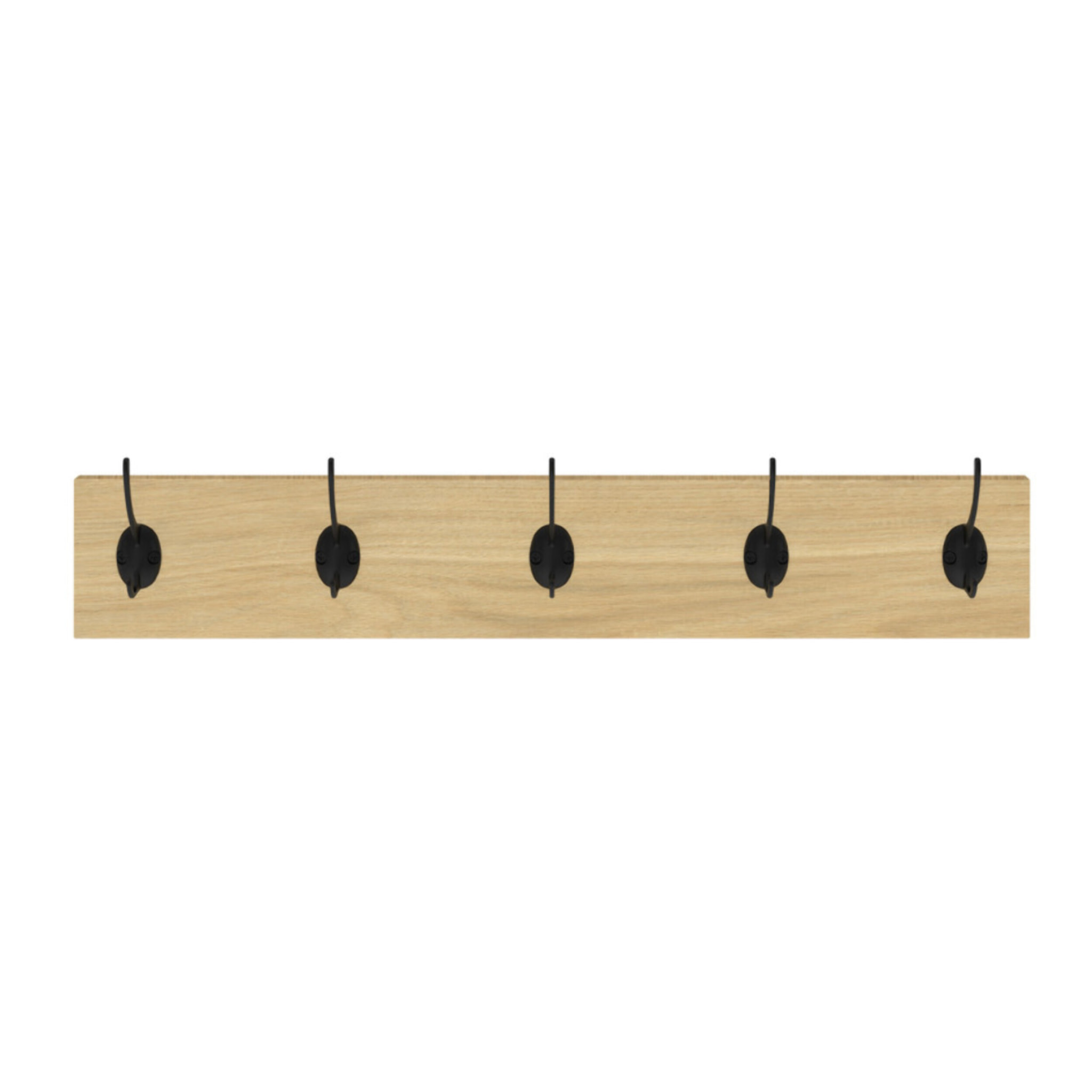 Porte manteau mural Memphis 5 patères - lot de 2