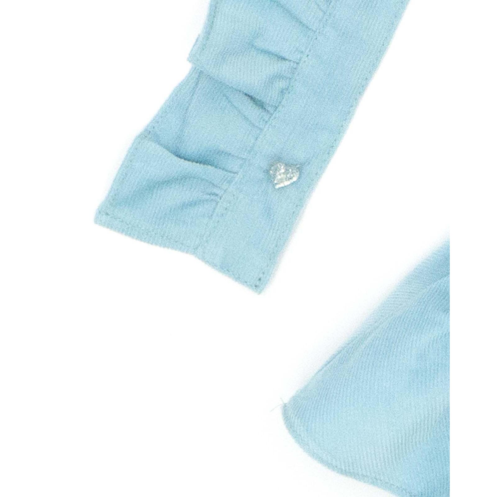 Falda pelele de pana azul