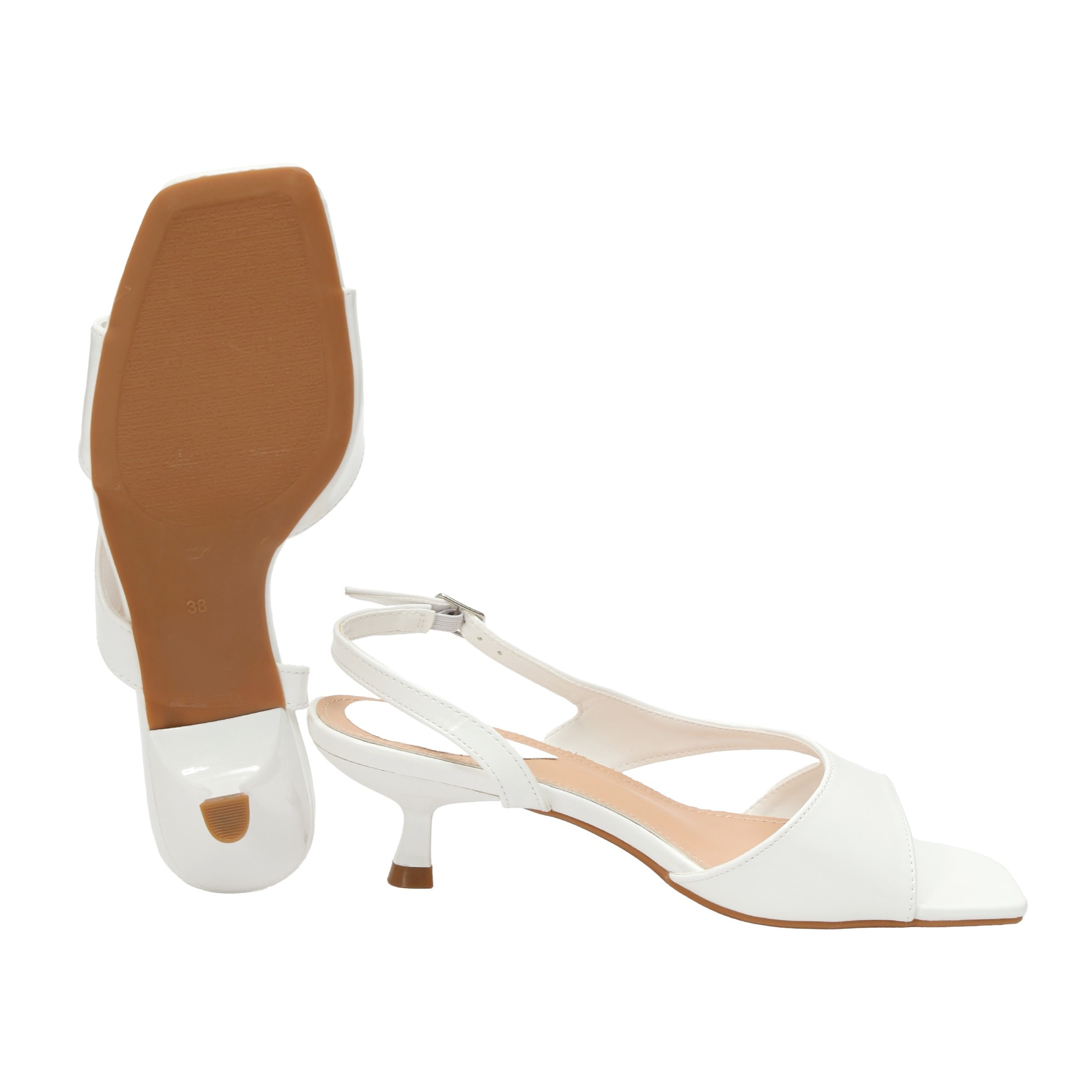 Sandali cinturino regolabile - tacco 6,0 cm