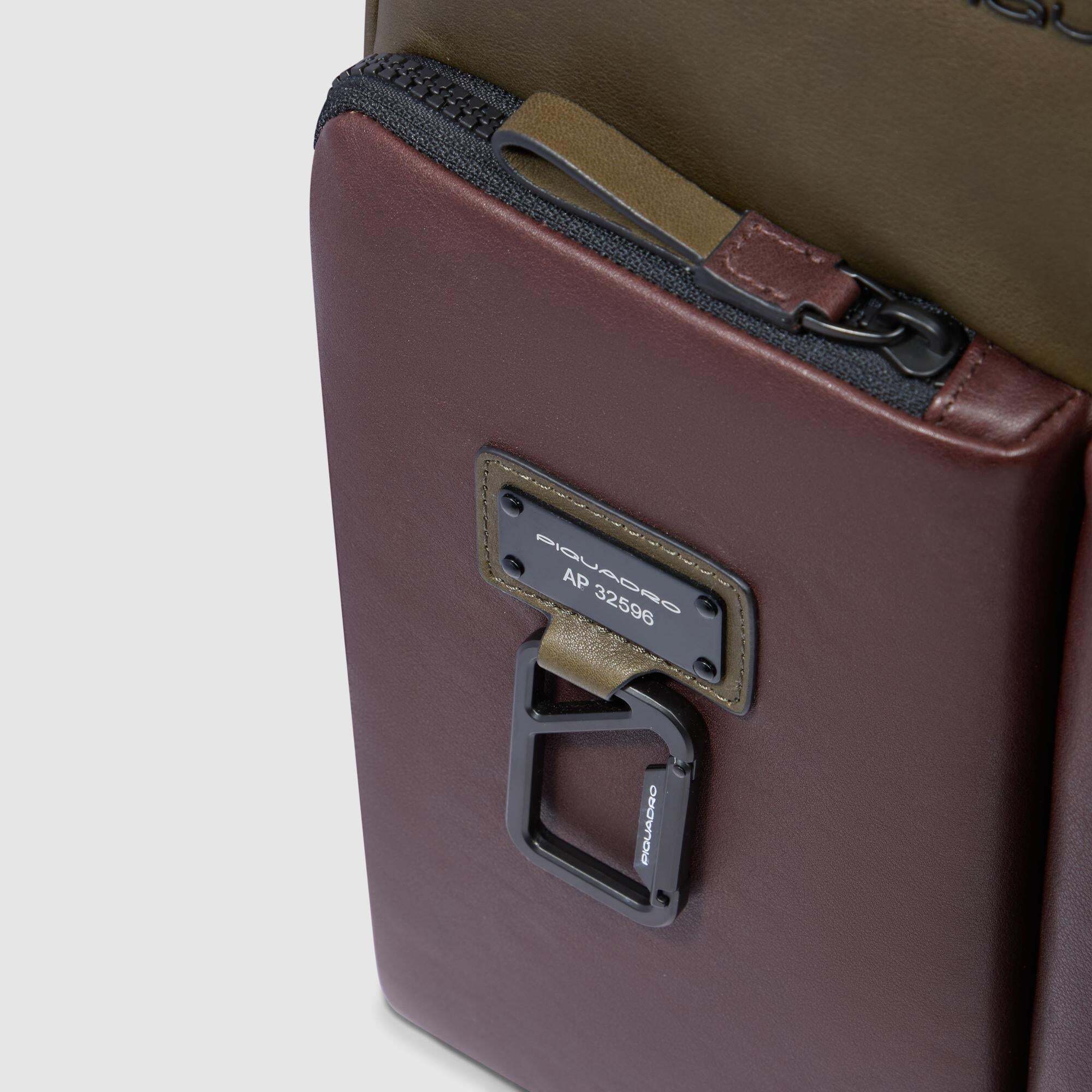 Piquadro Zaino uomo sottile porta pc 14", espandibile