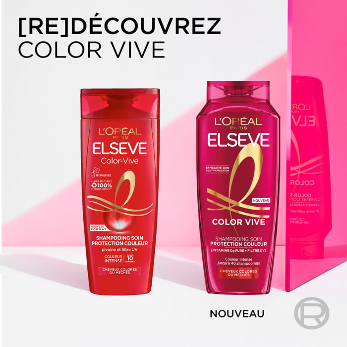 Lot de 12 - L’Oréal Paris Elseve Color Vive Shampooing Protection Couleur 2 en 1 250ml
