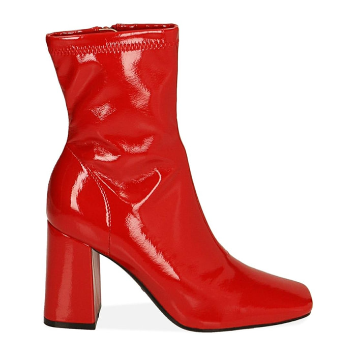 Ankle boots rossi in naplack, tacco 8,5 cm