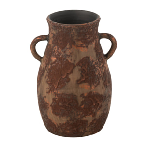 J-Line vase Amphore Terra - keramiek - bruin - small - 30 cm de hauteur