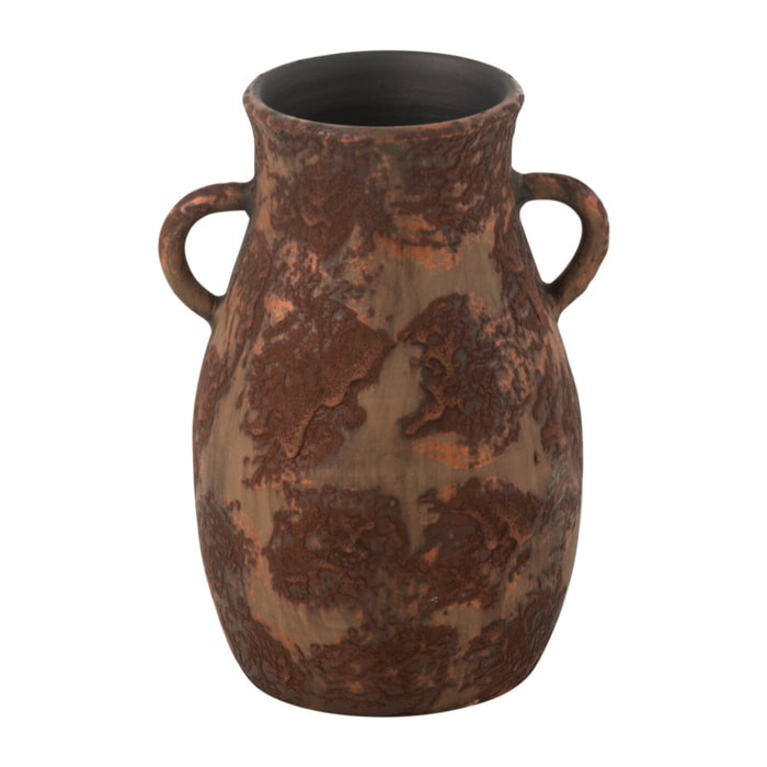 J-Line vase Amphore Terra - keramiek - bruin - small - 30 cm de hauteur