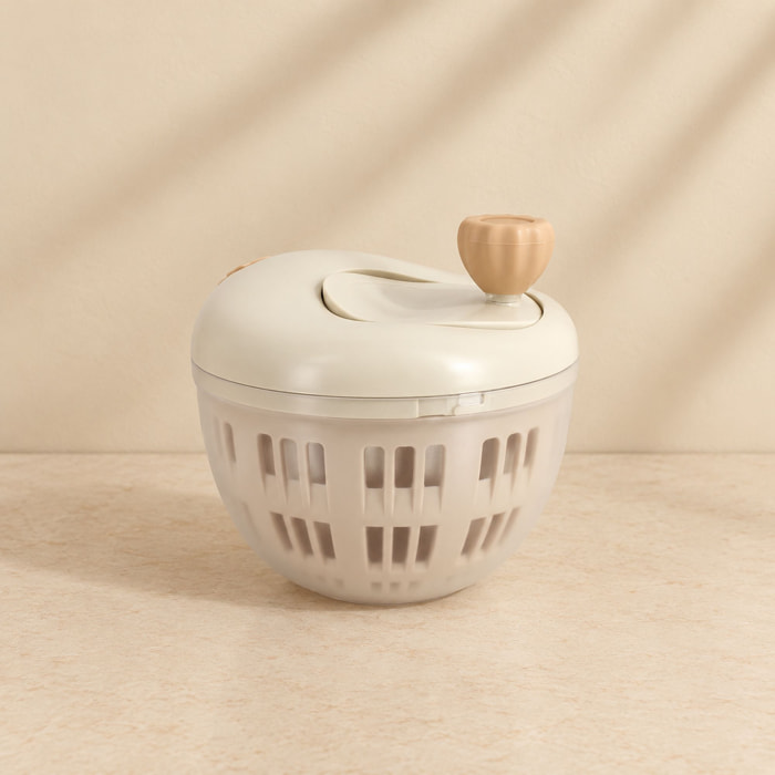 Mini essoreuse d14cm en polypropylène crème