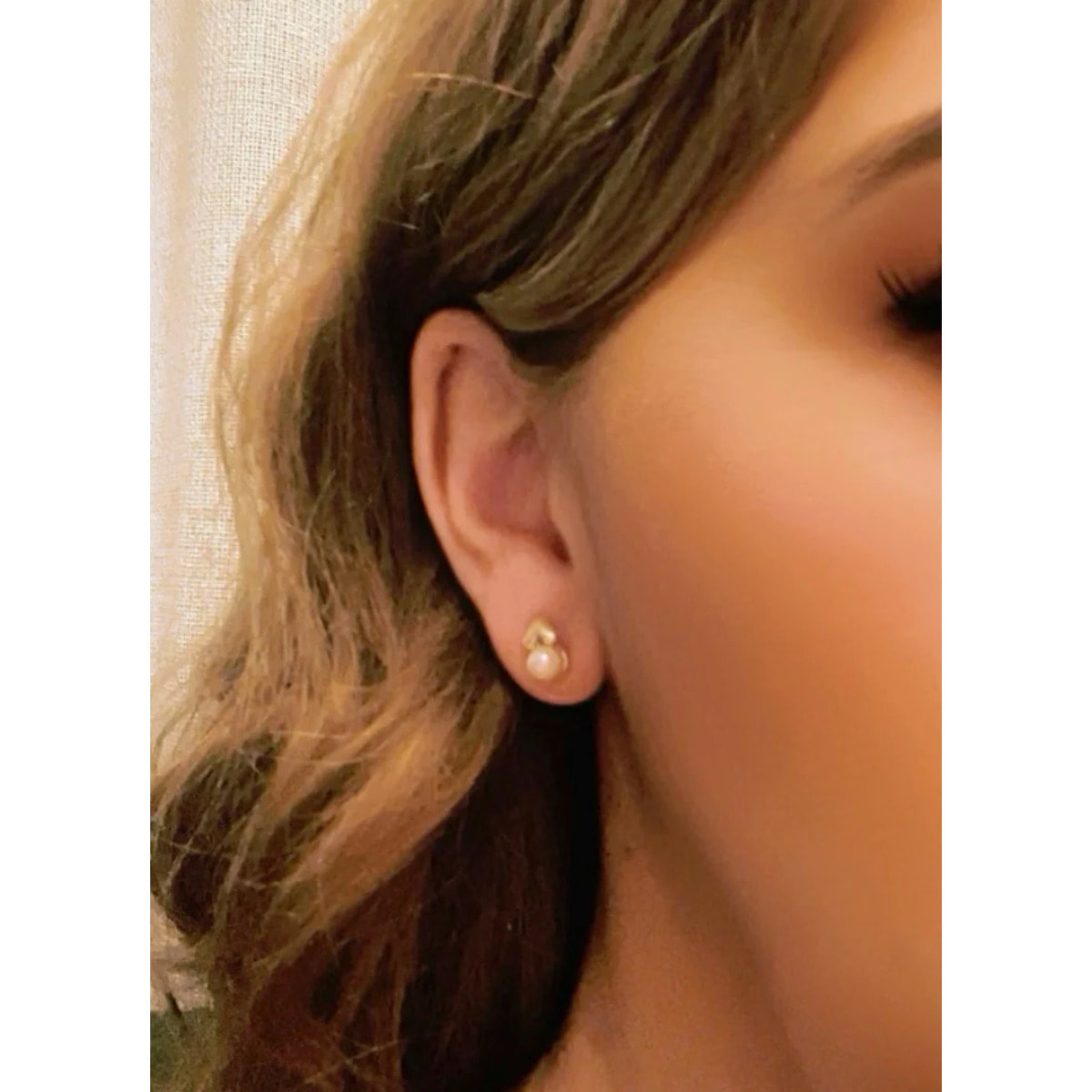 Pack de pendientes corazón mini con bolita en plata 10µ y dorado