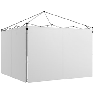 Lot de 2 panneaux latéraux barnum tonnelle 6x3 m ou 3x3 m oxford blanc