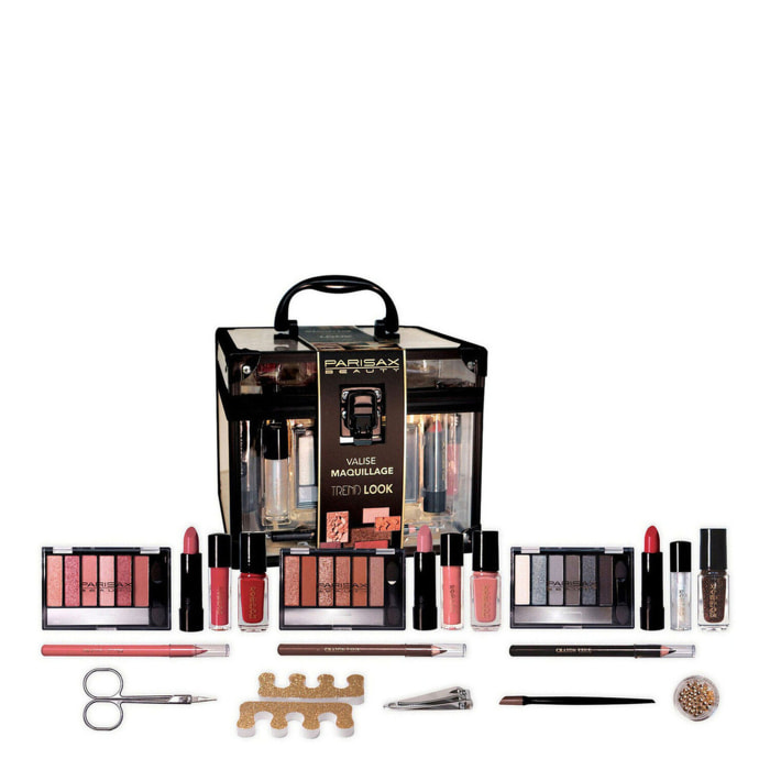 Valise Trend Look - Coffret Vanity Assortiment de Maquillage Complet