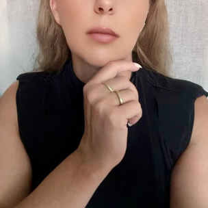 Pareja Alianza zamak chapado dorado (latón)