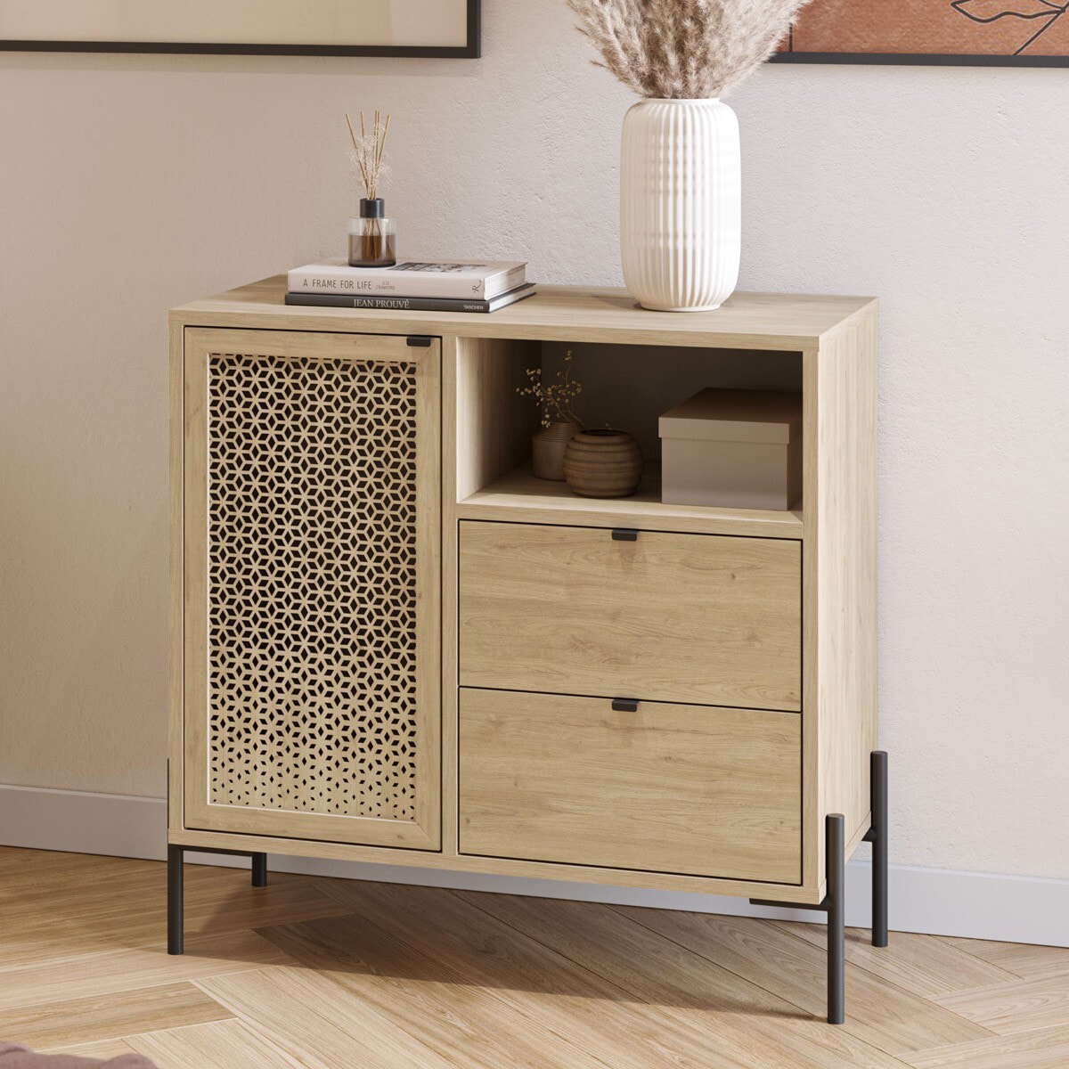 Buffet 1 porte et 2 tiroirs - CORTO