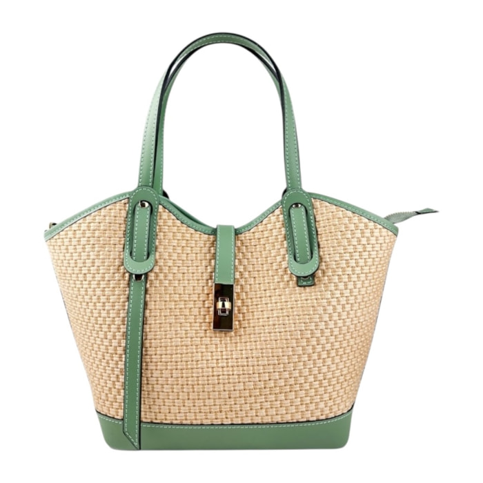 Borsa a mano Cheval Firenze Gallipoli Verde Salvia